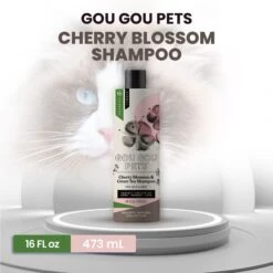 Gou Gou Pets Holistic Natural Derived Cherry Blossom & Green Tea Dog & Cat Shampoo, 16-oz Bottle -Pawfect Care 917926 PT2. AC SS1800 V1694203946