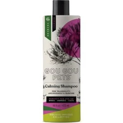 Gou Gou Pets Holistic Natural Derived Calming Dog & Cat Shampoo Anxiety, 16-oz Bottle