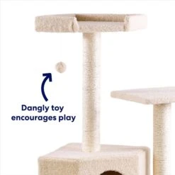 Frisco 52-in Faux Fur Cat Tree & Condo -Pawfect Care 92261 PT2. AC SS1800 V1667227606