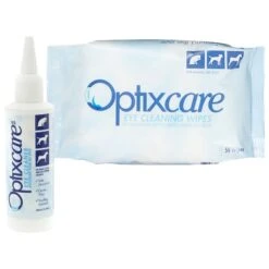 Optixcare Dog & Cat Eye Cleaner & Optixcare Dog & Cat Eye Cleaning Wipes