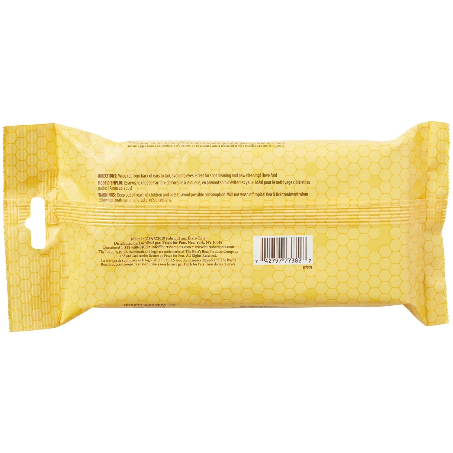 Burt's Bees Dander Reducing Wipes With Colloidal Oat Flour & Aloe Vera For Cats & Burt's Bees Waterless Shampoo For Cats 5 Burt's Bees Dander Reducing Wipes With Colloidal Oat Flour & Aloe Vera For Cats & Burt's Bees Waterless Shampoo For Cats - Image 3