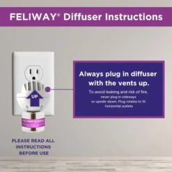 Feliway Classic Calming Diffuser Refill For Cats, 30 Day -Pawfect Care 94181 PT4. AC SS1800 V1685735629