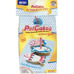 Goody Box Birthday Cat Toys, Treats & Collar & PetCakes Turkey Flavor Microwavable Birthday Cake Mix Kit With Fish Shaped Pan Cat Treats, 5-oz Bag -Pawfect Care 947294 PT5. AC SS1800 V1693600215