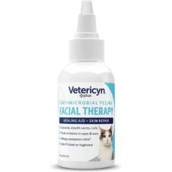 Vetericyn Plus Antimicrobial Feline Facial Therapy For Cat Acne, Eye & Ear Problems & Mouth Sores & Pet MD Chlorhexidine Antiseptic Wipes For Dogs & Cats -Pawfect Care 947566 PT2. AC SS1800 V1693920104