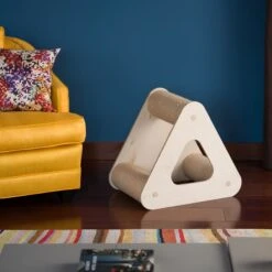 On2Pets Activity Pyramid Three Post Sisal Cat Scratcher, Beige -Pawfect Care 953294 PT2. AC SS1800 V1695239873