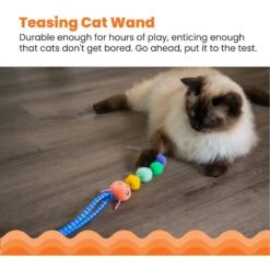 Catstages Tail Teaser Ground Prey Play Wand Cat Toy, Green -Pawfect Care 976182 PT1. AC SS1800 V1696615461
