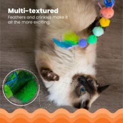 Catstages Tail Teaser Ground Prey Play Wand Cat Toy, Green -Pawfect Care 976182 PT5. AC SS1800 V1696615522