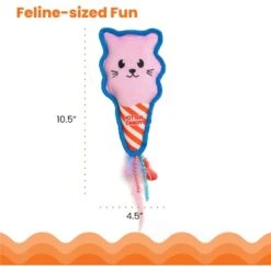 Catstages Kitt'n Candy Kicker Pink Interactive Catnip Cat Toy, Pink -Pawfect Care 976198 PT4. AC SS1800 V1696615522