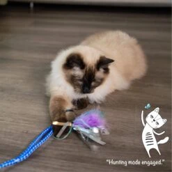 Catstages Tail Teaser Air Prey Play Wand Cat Toy, Blue -Pawfect Care 976214 PT7. AC SS1800 V1696615403