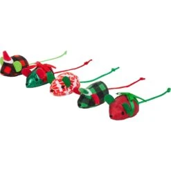 Frisco Holiday Festive Red Variety Pack Gift Box Cat Toy With Catnip, 14 Count & Frisco Holiday Mice Cat Toy With Catnip, 5 Count -Pawfect Care 986270 PT5. AC SS1800 V1698258403