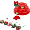 Frisco Holiday Santa Hat & Mistletoe Cat Tracks Cat Toy & Frisco Holiday Mice Cat Toy With Catnip, 5 Count -Pawfect Care 986278 MAIN. AC SS1800 V1698258116