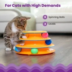 Catstages Tower Of Tracks Cat Toy, 3 Count -Pawfect Care 98978 PT2. AC SS1800 V1646769701